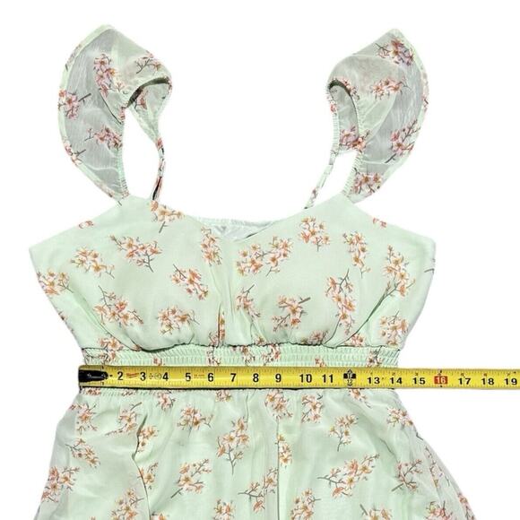 Women’s‎ No Boundaries Dress Hi-Low Size Large Green Fairycore Whimsy Grunge - Picture 10 of 11